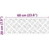 Laiptų danga Stačiakampio 2 pcs Sidabro 60 x 20 cm Aliuminis