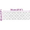 Laiptų danga 4 vnt. 70 x 20 cm Sidabro Aliuminis Stačiakampio