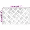Laiptų danga Stačiakampio 2 pcs Sidabro 50 x 30 cm Aliuminis