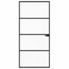 Namų durys 93 x 201,5 x 3,5 cm Aliuminis ir Temperuotas Stiklas