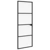 Namų durys 76 x 201,5 x 3,5 cm Aliuminis ir Temperuotas Stiklas