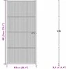 Namų durys 93 x 201,5 x 3,5 cm Aliuminis ir Temperuotas Stiklas