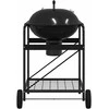 Lauko grilis su ratu Juoda 91 x 71 x 107 cm metalas