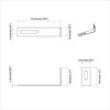 Anti Tip laikiklis 2 pcs Sidabro 74,5 x 15 x 32 mm Geležis