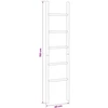 Antklodžių Lenta Juoda 40 x 150 cm Bambukas