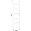 Antklodžių Lenta Juoda 40 x 150 cm Bambukas