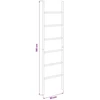 Antklodžių Lenta Juoda 50 x 190 cm Bambukas
