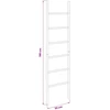 Antklodžių Lenta Juoda 50 x 190 cm Bambukas