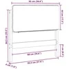 Apmušta lovos galvūgalis Balta ir šviesiai pilka 90 cm