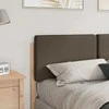 Apmušta lovos galvūgalis su galvūgalio Ruda ir Taupe 150 cm