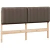 Apmušta lovos galvūgalis su galvūgalio Ruda ir Taupe 150 cm