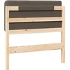 Apmušta lovos galvūgalis su galvūgalio Ruda ir Taupe 90 cm