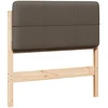 Apmušta lovos galvūgalis su galvūgalio Ruda ir Taupe 80 cm