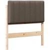 Apmušta lovos galvūgalis su galvūgalio Ruda ir Taupe 75 cm