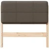 Apmušta lovos galvūgalis su galvūgalio Ruda ir Taupe 75 cm