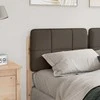 Apmušta lovos galvūgalis su galvūgalio Ruda ir Taupe 140 cm