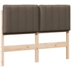 Apmušta lovos galvūgalis su galvūgalio Ruda ir Taupe 120 cm