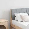 Apmušta lovos galvūgalis Šviesiai pilka 120 cm