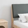 Apmušta lovos galvūgalis Tamsiai pilka 200 cm
