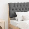 Apmušta lovos galvūgalis Tamsiai pilka 80 cm