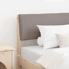 Apmušta lovos galvūgalis Taupe 100 cm Kietos pušies mediena