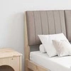 Apmušta lovos galvūgalis Taupe 120 cm Kietos pušies mediena