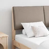 Apmušta lovos galvūgalis Taupe 150 cm Kietos pušies mediena