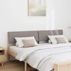 Apmušta lovos galvūgalis Taupe 180 cm Kietos pušies mediena