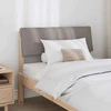 Apmušta lovos galvūgalis Taupe 90 cm Kietos pušies mediena