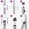 Tvorelės stulpas 13 pcs Sidabro Plienas