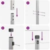 Tvorelės stulpas 13 pcs Sidabro Plienas