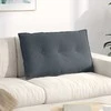 Apsaugos Pagalvė Tamsiai pilka 80 x 50 cm Kordūrinis audinys