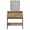Apsirengimo stalas juoda ąžuolo 80 x 41 x 144.5 cm