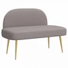 Aptrauktas suolelis su atlošu Taupe 110 x 60 x 76 cm