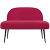 Aptrauktas suolelis su atlošu Vyno raudonumo 110 x 60 x 76 cm