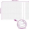 Hexagonal Fence with Post 10 x 1,2 m PVC dengtas plienas Žalia