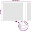 Hexagonal Fence with Post 50 x 1,6 m PVC dengtas plienas Pilka