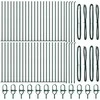 Tvorelės stulpas 52 pcs Pilka Dydis: 3,2 x 3,2 x 50 cm