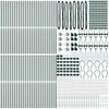 Tvorelės stulpas 52 pcs Pilka 3,2 x 3,2 x 185 cm