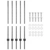 Tvorelės stulpas 5 pcs Pilka 100 cm Plienas