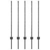 Įmontuotas tvoros stulpas 5 vnt. Pilka 140 cm