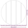 Baseino dugno plėvelė Juoda Ø 550 cm Nekintantis audinys