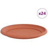 Apvalus gėlių padėklas 24 vnt. Raudona plyta Ø 27 x 2,5 cm