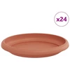 Apvalus gėlių padėklas 24 vnt. Raudona plyta Ø 14 x 2 cm