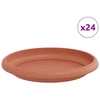 Apvalus gėlių padėklas 24 vnt. Raudona plyta Ø 14 x 2 cm