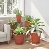 Apvalus gėlių vazonas 6 pcs Raudona plyta Ø 34 x 28 cm