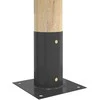 Apvalus žemės inkaras 12 pcs Antracito 15 x 15 x 15 cm Metalas