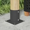 Apvalus žemės inkaras 12 pcs Antracito 18 x 18 x 15 cm Metalas