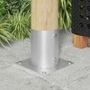 Apvalus žemės inkaras 12 pcs Sidabrinė 18 x 18 x 15 cm Metalas