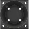 Apvalus žemės inkaras 4 pcs Antracito 15 x 15 x 15 cm Metalas